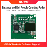 Hi-link 60GHz millimeter wave radar entrance and exit counting people up to 8 radar sensing module HLK-LD6001C
